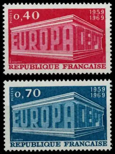 FRANKREICH 1969 Nr 1665-1666 postfrisch SA5E75A