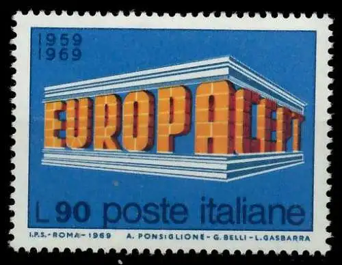 ITALIEN 1969 Nr 1296 postfrisch SA5E85E