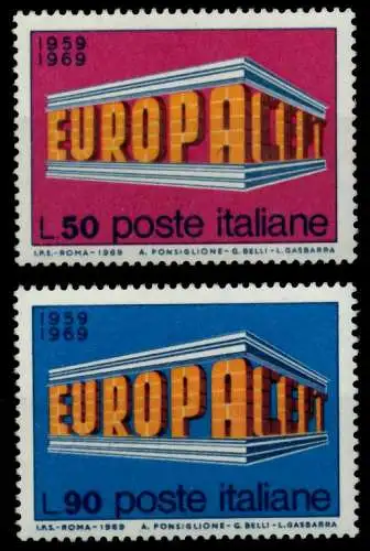 ITALIEN 1969 Nr 1295-1296 postfrisch SA5E86A