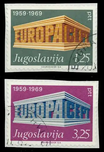 JUGOSLAWIEN 1969 Nr 1361-1362 gestempelt Briefst³ck 9D1B2E