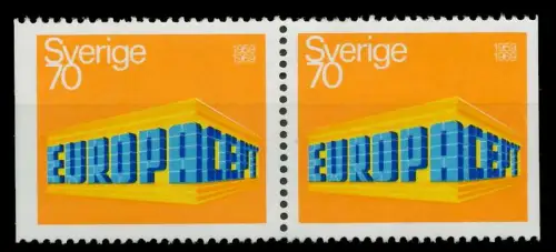 SCHWEDEN 1969 Nr 634Dl Dr postfrisch WAAGR PAAR 9DBB46