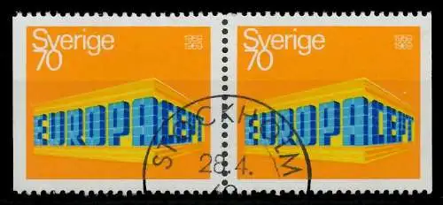 SCHWEDEN 1969 Nr 634Dl + 634Dr gestempelt WAAGR PAAR 9DBB76