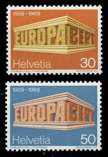 SCHWEIZ 1969 Nr 900-901 postfrisch SA5EA7A