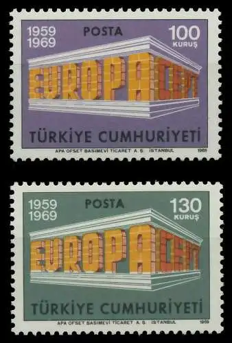 TÜRKEI 1969 Nr 2124-2125 postfrisch SA5EAA6