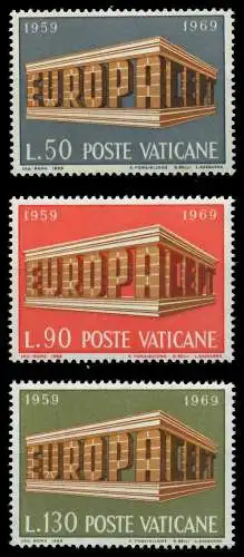 VATIKAN 1969 Nr 547-549 postfrisch SA5EACA