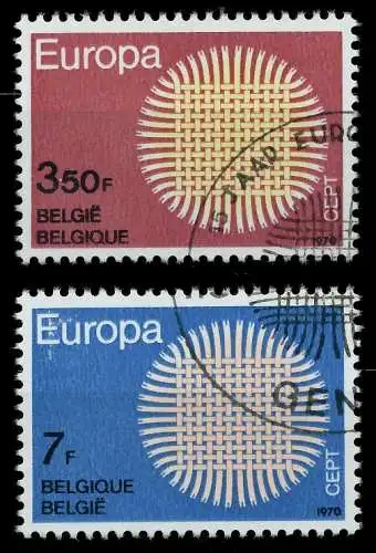 BELGIEN 1970 Nr 1587-1588 gestempelt FF4842