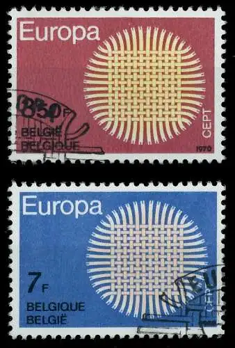 BELGIEN 1970 Nr 1587-1588 gestempelt FF484A