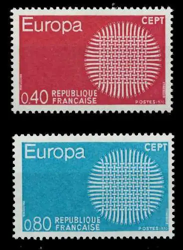 FRANKREICH 1970 Nr 1710-1711 postfrisch SA5EBF2