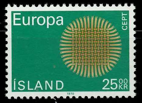 ISLAND 1970 Nr 443 postfrisch FF4916