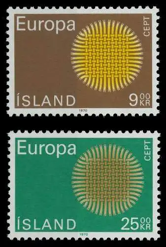 ISLAND 1970 Nr 442-443 postfrisch SA5EC96