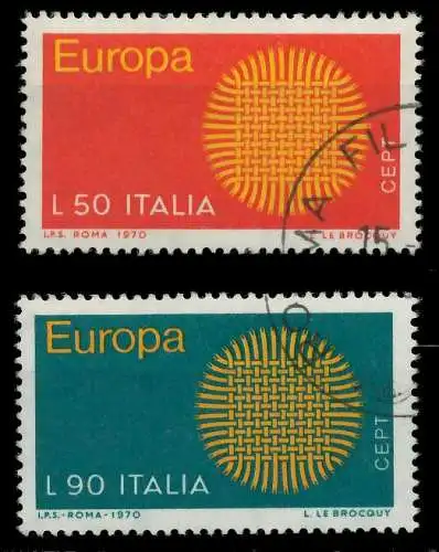 ITALIEN 1970 Nr 1309-1310 gestempelt FF494A