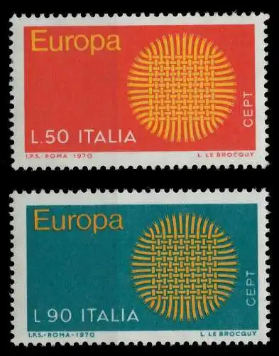 ITALIEN 1970 Nr 1309-1310 postfrisch SA5ECCA