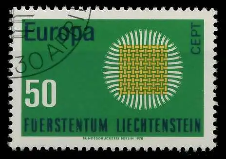 LIECHTENSTEIN 1970 Nr 525 gestempelt FF49EA