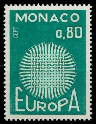 MONACO 1970 Nr 978 postfrisch FFBF06