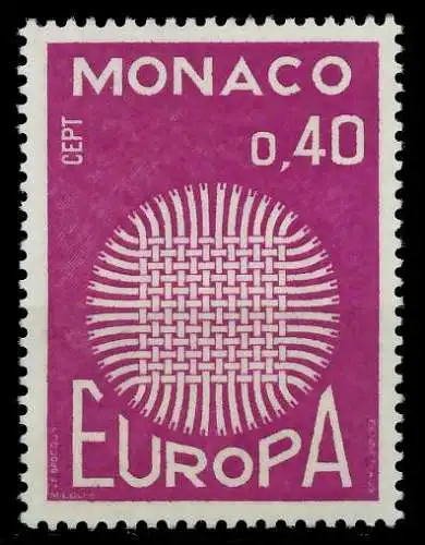 MONACO 1970 Nr 977 postfrisch FFBF1A
