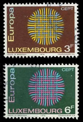 LUXEMBURG 1970 Nr 807-808 gestempelt FFBF26