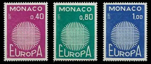 MONACO 1970 Nr 977-979 postfrisch SA6E98A