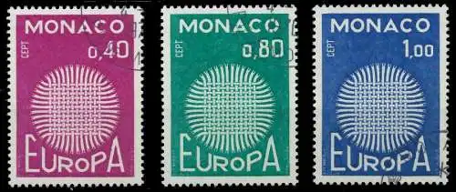 MONACO 1970 Nr 977-979 gestempelt FFBF5E