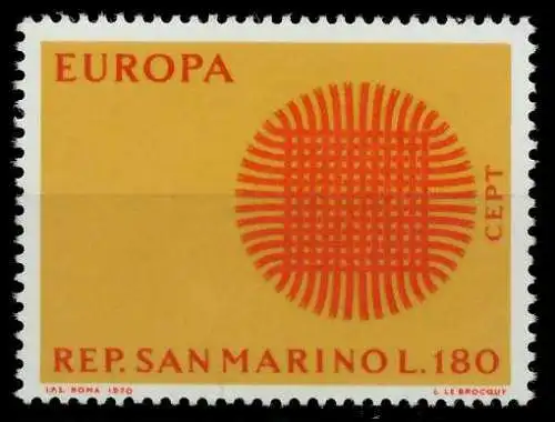 SAN MARINO 1970 Nr 956 postfrisch FFBFB2