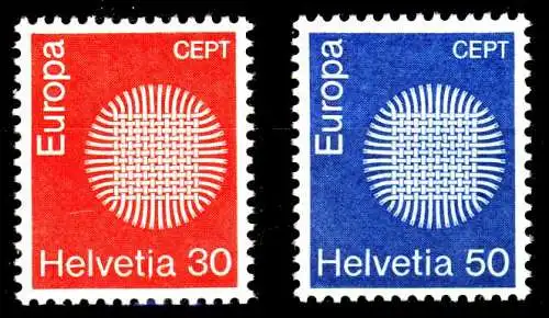 SCHWEIZ 1970 Nr 923-924 postfrisch SA6EA92