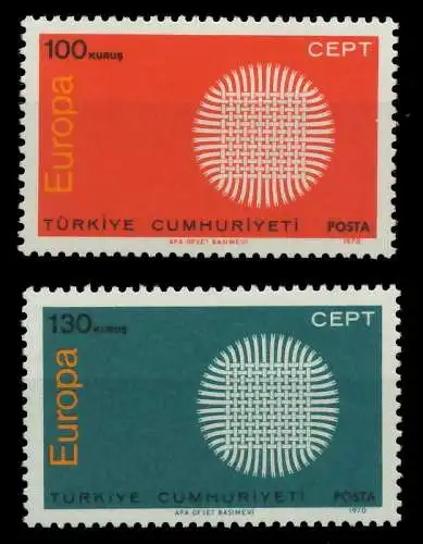 TÜRKEI 1970 Nr 2179-2180 postfrisch SA6EAAA