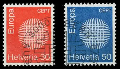 SCHWEIZ 1970 Nr 923-924 gestempelt FFC04E