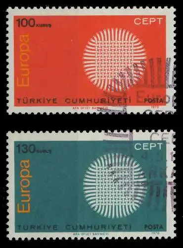 TÜRKEI 1970 Nr 2179-2180 gestempelt FFC082