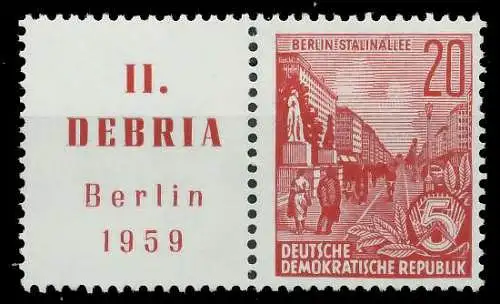 DDR ZUSAMMENDRUCK Nr WZd20 postfrisch WAAGR PAAR 00E70A