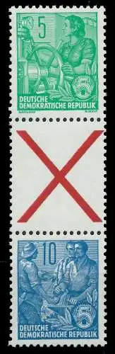 DDR ZUSAMMENDRUCK Nr SZ1 postfrisch 3ER STR 00E74E