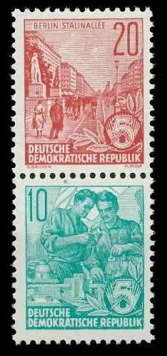 DDR ZUSAMMENDRUCK Nr S9 postfrisch SENKR PAAR 00E7A2