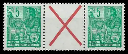 DDR ZUSAMMENDRUCK Nr WZ5 postfrisch 3ER STR 00E836
