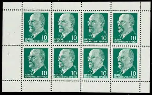 DDR HEFTCHENBLATT Nr HB10.01 AXIA2 postfrisch HB 00E8EA