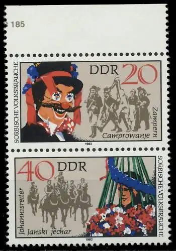 DDR ZUSAMMENDRUCK Nr SZd 244 postfrisch SENKR PAAR ORA 0207AE