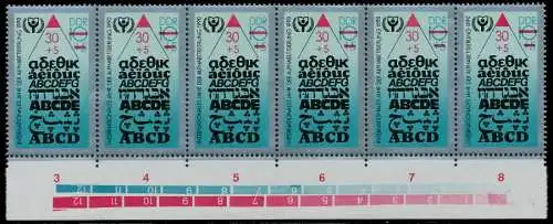 DDR 1990 Nr 3353 postfrisch 6er-BLOCK URA 020BFA