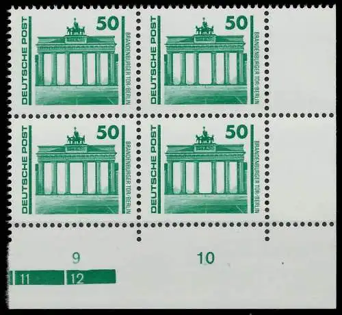 DDR DS BAUWERKE DENKMÄLER Nr 3346 postfrisch VIERERBLOC 025C8A