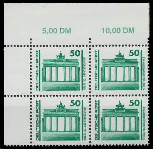 DDR DS BAUWERKE DENKMÄLER Nr 3346 postfrisch VIERERBLOC 025C9A