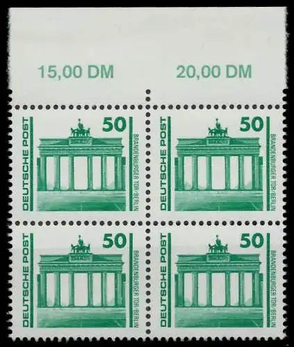 DDR DS BAUWERKE DENKMÄLER Nr 3346 postfrisch VIERERBLOC 025CD6