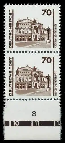 DDR DS BAUWERKE DENKMÄLER Nr 3348III + 3348 postfrisch 025EEE