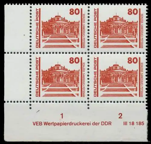 DDR DS BAUWERKE DENKMÄLER Nr 3349 DV postfrisch WAAGR P 025F7A