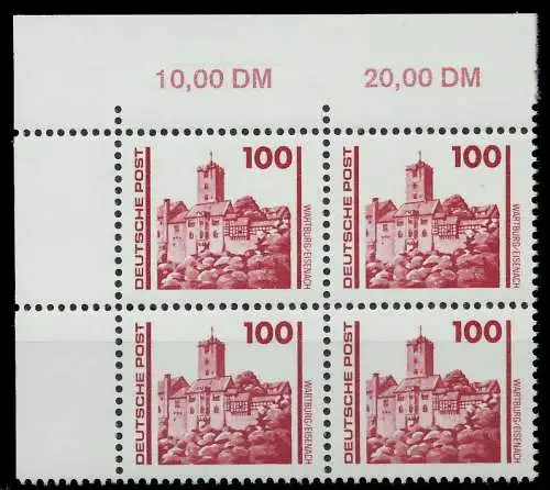 DDR DS BAUWERKE DENKMÄLER Nr 3350 postfrisch VIERERBLOC 02601E