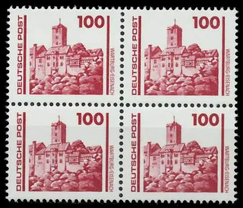 DDR DS BAUWERKE DENKMÄLER Nr 3350 postfrisch VIERERBLOC SAA219A