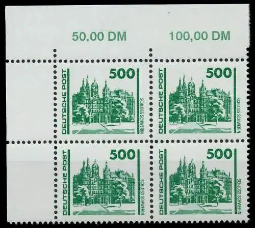 DDR DS BAUWERKE DENKMÄLER Nr 3352 postfrisch VIERERBLOC 026196
