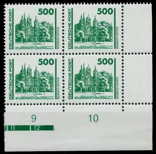 DDR DS BAUWERKE DENKMÄLER Nr 3352 postfrisch VIERERBLOC 02619A