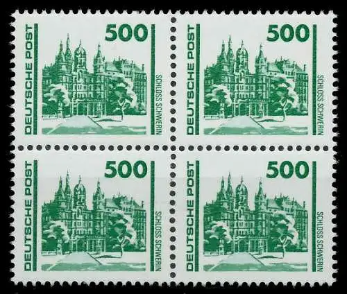DDR DS BAUWERKE DENKMÄLER Nr 3352 postfrisch VIERERBLOC 0261AA