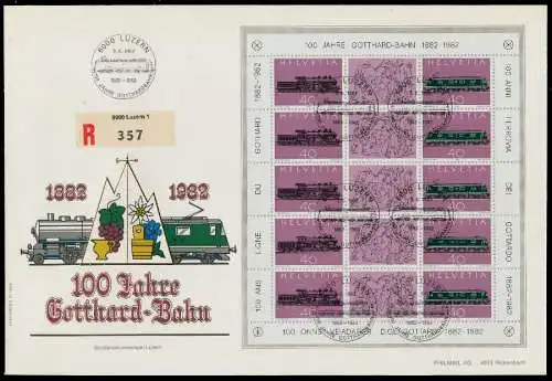 SCHWEIZ BLOCK KLEINBOGEN 1980-1989 Nr 1214-1215 02639E