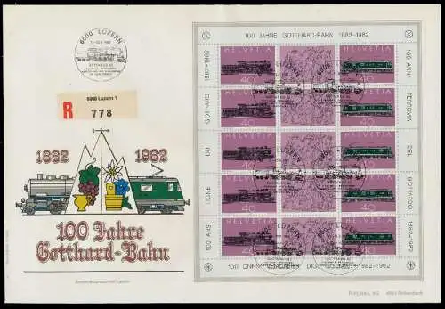 SCHWEIZ BLOCK KLEINBOGEN 1980-1989 Nr 1214-1215 0263A6