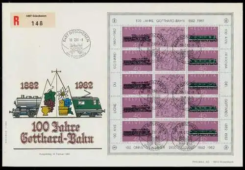 SCHWEIZ BLOCK KLEINBOGEN 1980-1989 Nr 1214-1215 0263AE