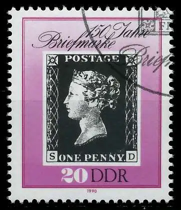 DDR 1990 Nr 3329 gestempelt 02C352