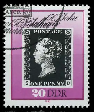 DDR 1990 Nr 3329 gestempelt 02C366