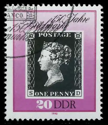 DDR 1990 Nr 3329 gestempelt 02C36A